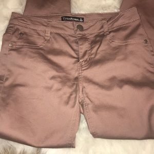 Rose Gold/Burgundy Jeggings